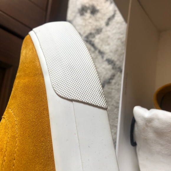 Vince yellow mustard sneakers- worn 2x - size 6.5 - Picture 6 of 6